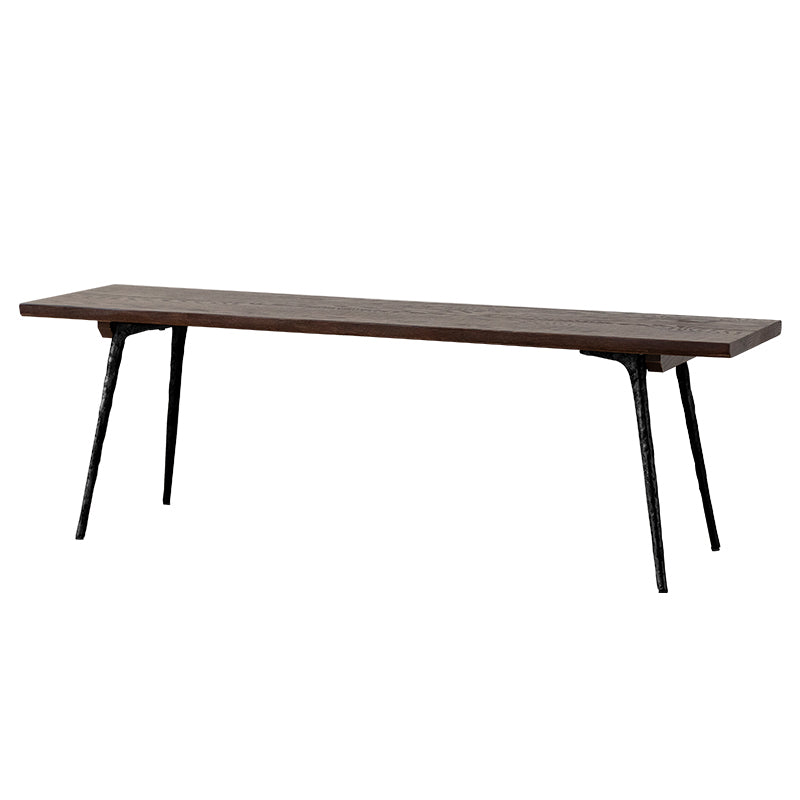 Modern 1/2/4/5/6 Pieces Dining Set Oak Wood Dining Furniture Set /Separate Items Black Bench 63"L x 15"W Clearhalo 'Dining Room Sets' 'Dining Tables & Seating' 'dining_room_set' 'furn' 'furn_dining_room_set' 'Furniture' 'furniture_dining_room_set' 'Kitchen & Dining Furniture' 'kitchen&dining_furn' 'kitchen' 4390880