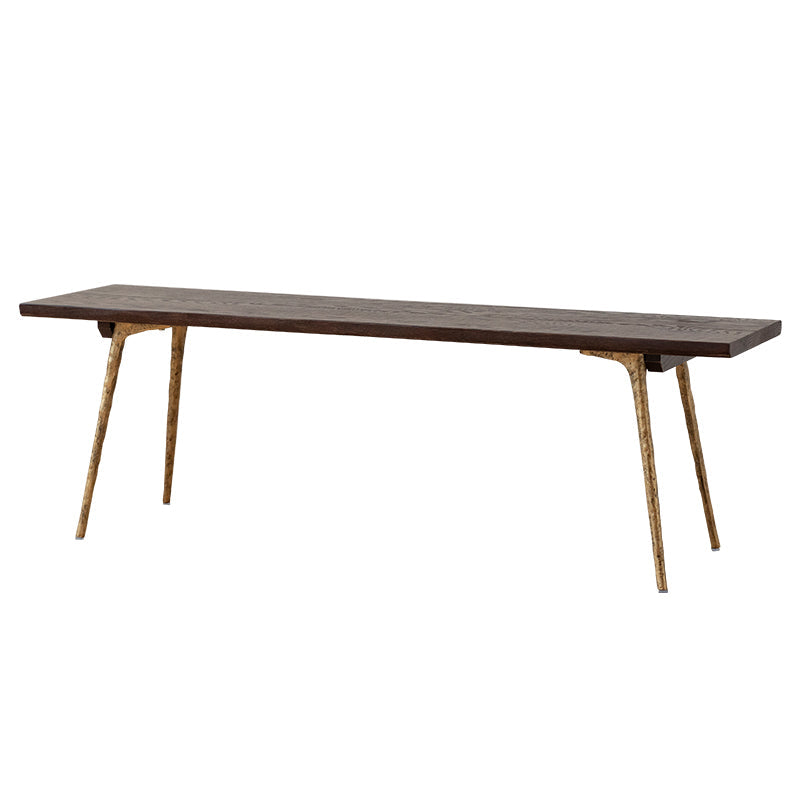 Modern 1/2/4/5/6 Pieces Dining Set Oak Wood Dining Furniture Set /Separate Items Gold Bench 63"L x 15"W Clearhalo 'Dining Room Sets' 'Dining Tables & Seating' 'dining_room_set' 'furn' 'furn_dining_room_set' 'Furniture' 'furniture_dining_room_set' 'Kitchen & Dining Furniture' 'kitchen&dining_furn' 'kitchen' 4390882