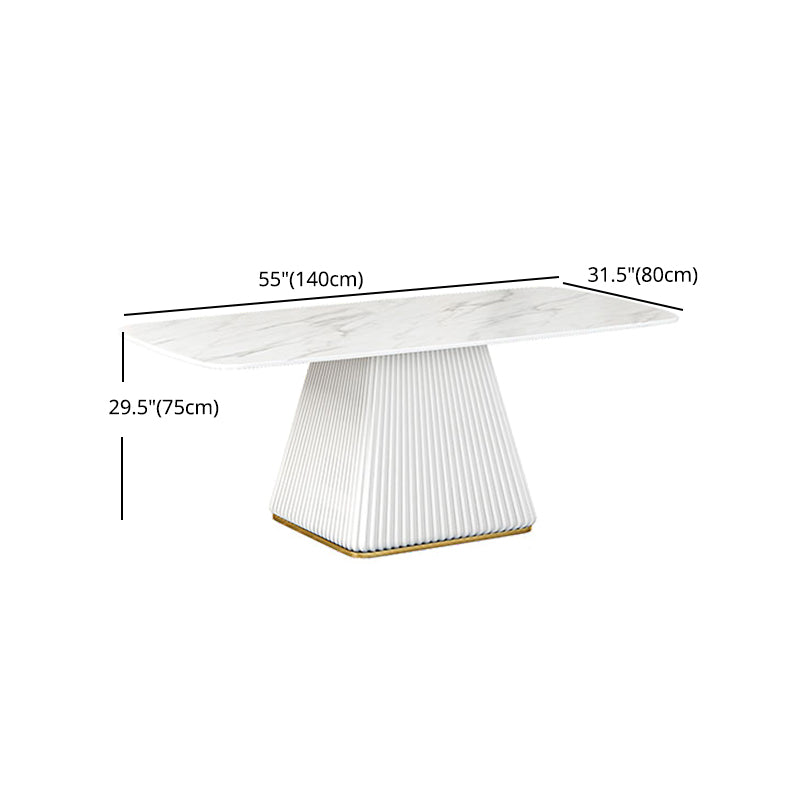 Glam 1/2/5/7 Pieces Dining Room Set with Leather Chairs Dining Furniture for Home Use Clearhalo 'Dining Room Sets' 'Dining Tables & Seating' 'dining_room_set' 'furn' 'furn_dining_room_set' 'Furniture' 'furniture_dining_room_set' 'Kitchen & Dining Furniture' 'kitchen&dining_furn' 'kitchen' 4390915