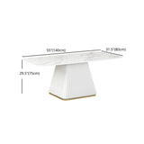 Glam 1/2/5/7 Pieces Dining Room Set with Leather Chairs Dining Furniture for Home Use Clearhalo 'Dining Room Sets' 'Dining Tables & Seating' 'dining_room_set' 'furn' 'furn_dining_room_set' 'Furniture' 'furniture_dining_room_set' 'Kitchen & Dining Furniture' 'kitchen&dining_furn' 'kitchen' 4390915