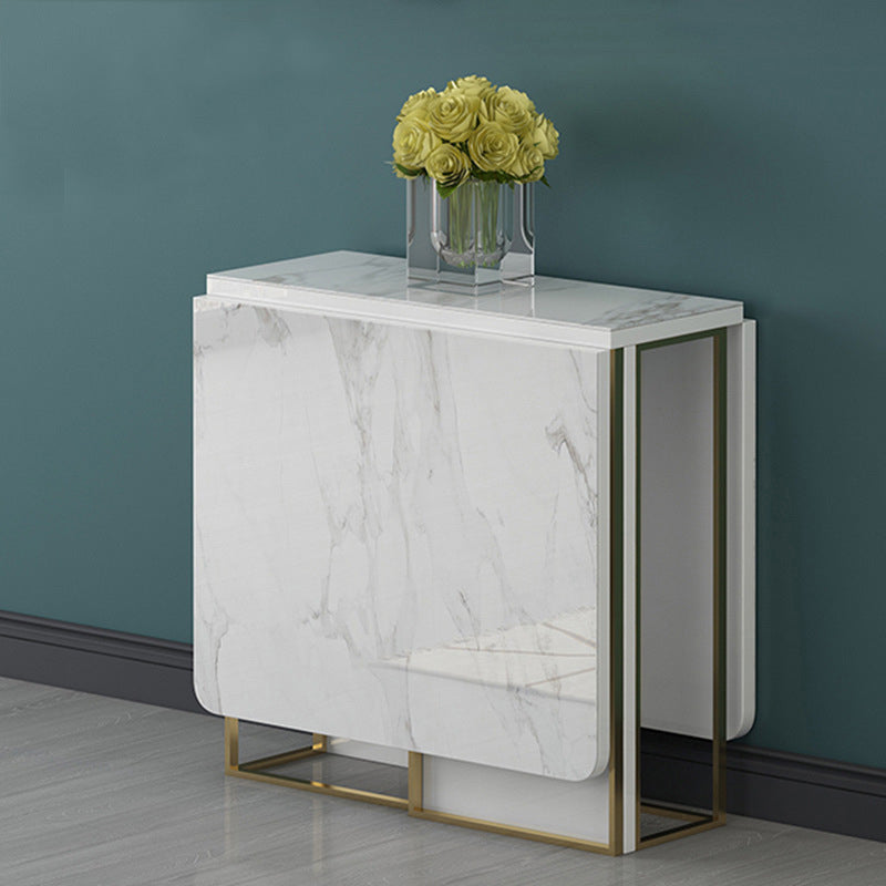 1/2/3/7 Pcs Modern Dining Room Set with Rectangle Drop Leaf Table Dinette Set White 59"L x 30"W Clearhalo 'Dining Room Sets' 'Dining Tables & Seating' 'dining_room_set' 'furn' 'furn_dining_room_set' 'Furniture' 'furniture_dining_room_set' 'Kitchen & Dining Furniture' 'kitchen&dining_furn' 'kitchen' 4390919