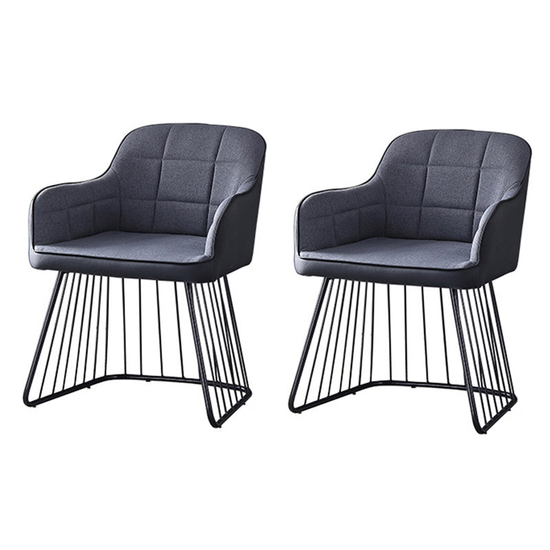 Modern 1/2/3/4/5 Pieces Dining Set Sintered Stone Dining Table for Home Use 2 Grey-Black Chairs Clearhalo 'Dining Room Sets' 'Dining Tables & Seating' 'dining_room_set' 'furn' 'furn_dining_room_set' 'Furniture' 'furniture_dining_room_set' 'Kitchen & Dining Furniture' 'kitchen&dining_furn' 'kitchen' 4390986