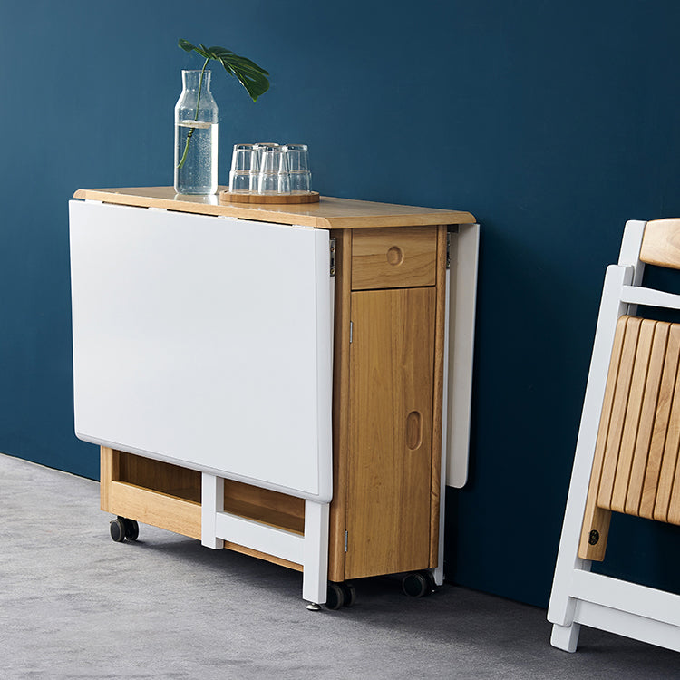 1/2/3/5 Pcs Wood Modern Dining Room Set with Foldable Table Dinette Set Clearhalo 'Dining Room Sets' 'Dining Tables & Seating' 'dining_room_set' 'furn' 'furn_dining_room_set' 'Furniture' 'furniture_dining_room_set' 'Kitchen & Dining Furniture' 'kitchen&dining_furn' 'kitchen' 4391012