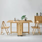 1/2/3/5 Pcs Wood Modern Dining Room Set with Foldable Table Dinette Set 3 Pieces: Wood Table, 2 Chairs Clearhalo 'Dining Room Sets' 'Dining Tables & Seating' 'dining_room_set' 'furn' 'furn_dining_room_set' 'Furniture' 'furniture_dining_room_set' 'Kitchen & Dining Furniture' 'kitchen&dining_furn' 'kitchen' 4391014