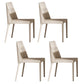 Modern 1/4/5/7 Pieces Dining Set Sintered Stone Dining Table Set with Leather Chairs 4 Beige Chairs Clearhalo 'Dining Room Sets' 'Dining Tables & Seating' 'dining_room_set' 'furn' 'furn_dining_room_set' 'Furniture' 'furniture_dining_room_set' 'Kitchen & Dining Furniture' 'kitchen&dining_furn' 'kitchen' 4391019