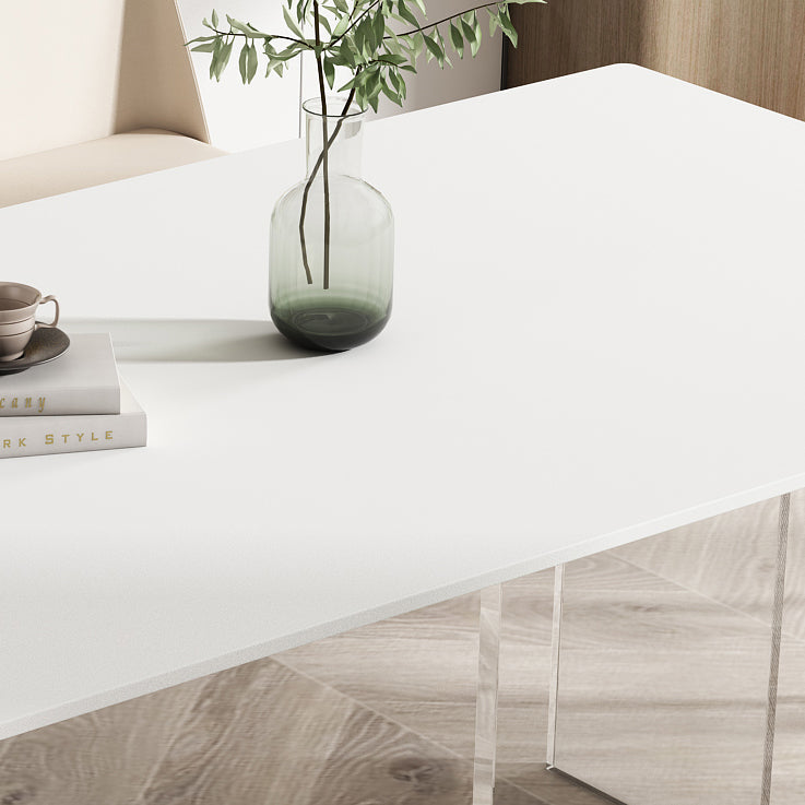 Modern 1/4/5/7 Pieces Dining Set Sintered Stone Dining Table Set with Leather Chairs Clearhalo 'Dining Room Sets' 'Dining Tables & Seating' 'dining_room_set' 'furn' 'furn_dining_room_set' 'Furniture' 'furniture_dining_room_set' 'Kitchen & Dining Furniture' 'kitchen&dining_furn' 'kitchen' 4391027