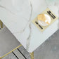Metal Traditional Luxury Rectangle Table Sintered Stone Top Table with 4 Legs Clearhalo ' dining_table' 'Dining Tables & Seating' 'Dining Tables' 'furn' 'furn_dining_table' 'Furniture' 'furniture_dining_table' 'Kitchen & Dining Furniture' 'kitchen&dining_furn' 'kitchen' 'kitchen_dining_table' 4391061