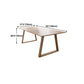 Solid Wood Contemporary Rectangular Table Wood Top Table with Sled Base Clearhalo ' dining_table' 'Dining Tables & Seating' 'Dining Tables' 'furn' 'furn_dining_table' 'Furniture' 'furniture_dining_table' 'Kitchen & Dining Furniture' 'kitchen&dining_furn' 'kitchen' 'kitchen_dining_table' 4391077