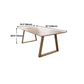 Solid Wood Contemporary Rectangular Table Wood Top Table with Sled Base Clearhalo ' dining_table' 'Dining Tables & Seating' 'Dining Tables' 'furn' 'furn_dining_table' 'Furniture' 'furniture_dining_table' 'Kitchen & Dining Furniture' 'kitchen&dining_furn' 'kitchen' 'kitchen_dining_table' 4391081