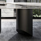 Metal Traditional Luxury Rectangle Table Sintered Stone Top Indoor Table for Kitchen Clearhalo ' dining_table' 'Dining Tables & Seating' 'Dining Tables' 'furn' 'furn_dining_table' 'Furniture' 'furniture_dining_table' 'Kitchen & Dining Furniture' 'kitchen&dining_furn' 'kitchen' 'kitchen_dining_table' 4391091