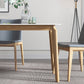 Sintered Stone White Tone Table Mid-Century Modern 4 Legs Table for Dining Room Clearhalo ' dining_table' 'Dining Tables & Seating' 'Dining Tables' 'furn' 'furn_dining_table' 'Furniture' 'furniture_dining_table' 'Kitchen & Dining Furniture' 'kitchen&dining_furn' 'kitchen' 'kitchen_dining_table' 4391102