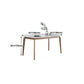 Sintered Stone White Tone Table Mid-Century Modern 4 Legs Table for Dining Room Clearhalo ' dining_table' 'Dining Tables & Seating' 'Dining Tables' 'furn' 'furn_dining_table' 'Furniture' 'furniture_dining_table' 'Kitchen & Dining Furniture' 'kitchen&dining_furn' 'kitchen' 'kitchen_dining_table' 4391107