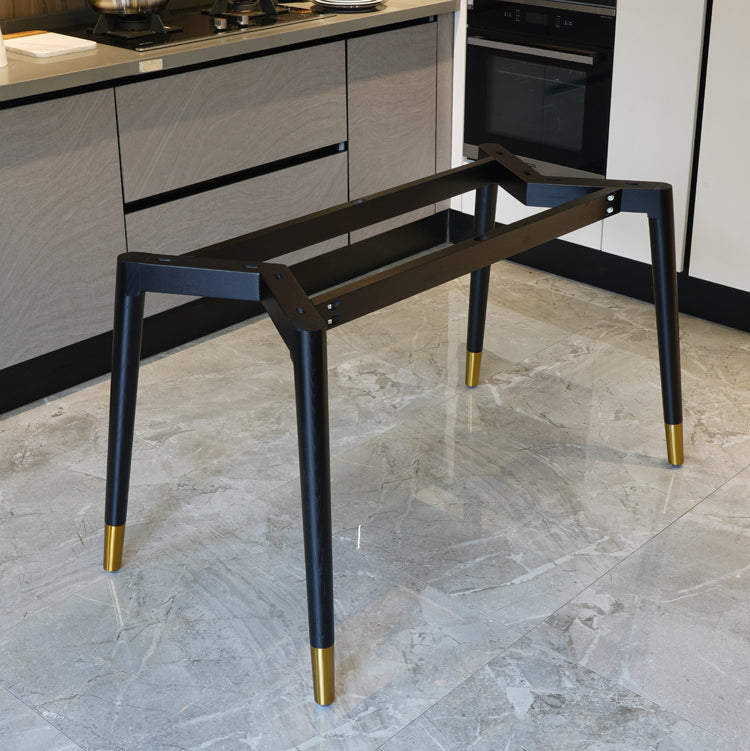 Rectangle Mid-Century Dining Table Sintered Stone Fixed Table for Restaurant Clearhalo ' dining_table' 'Dining Tables & Seating' 'Dining Tables' 'furn' 'furn_dining_table' 'Furniture' 'furniture_dining_table' 'Kitchen & Dining Furniture' 'kitchen&dining_furn' 'kitchen' 'kitchen_dining_table' 4391131