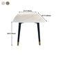 Rectangle Mid-Century Dining Table Sintered Stone Fixed Table for Restaurant Clearhalo ' dining_table' 'Dining Tables & Seating' 'Dining Tables' 'furn' 'furn_dining_table' 'Furniture' 'furniture_dining_table' 'Kitchen & Dining Furniture' 'kitchen&dining_furn' 'kitchen' 'kitchen_dining_table' 4391132