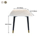 Rectangle Mid-Century Dining Table Sintered Stone Fixed Table for Restaurant Clearhalo ' dining_table' 'Dining Tables & Seating' 'Dining Tables' 'furn' 'furn_dining_table' 'Furniture' 'furniture_dining_table' 'Kitchen & Dining Furniture' 'kitchen&dining_furn' 'kitchen' 'kitchen_dining_table' 4391133