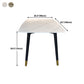 Rectangle Mid-Century Dining Table Sintered Stone Fixed Table for Restaurant Clearhalo ' dining_table' 'Dining Tables & Seating' 'Dining Tables' 'furn' 'furn_dining_table' 'Furniture' 'furniture_dining_table' 'Kitchen & Dining Furniture' 'kitchen&dining_furn' 'kitchen' 'kitchen_dining_table' 4391136