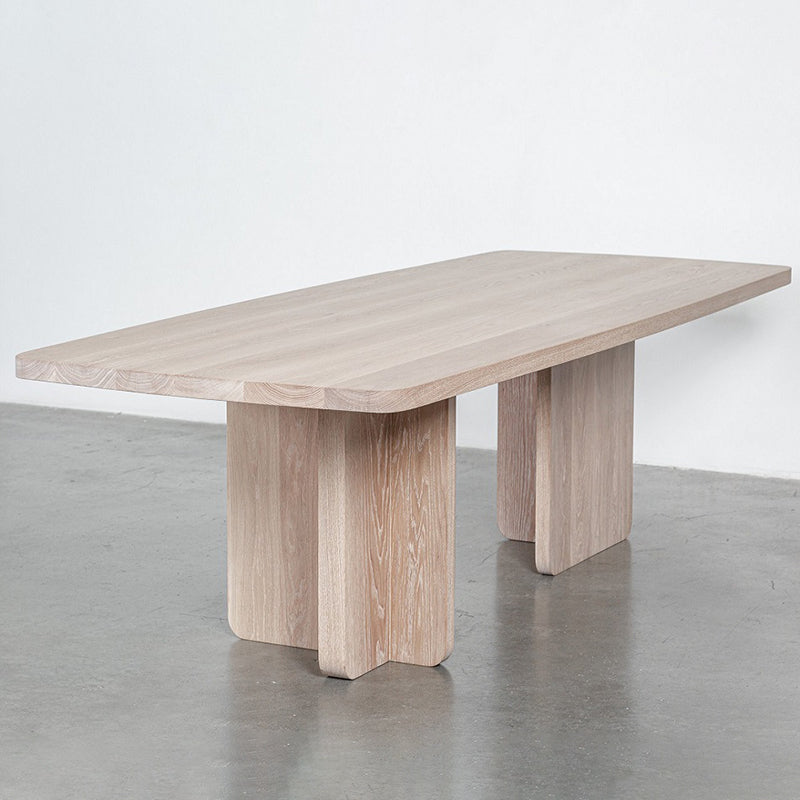 Contemporary Rectangle Table Solid Wood Top Dining Table for Home 86.6"L x 35.4"W x 29.5"H Without Chairs Clearhalo ' dining_table' 'Dining Tables & Seating' 'Dining Tables' 'furn' 'furn_dining_table' 'Furniture' 'furniture_dining_table' 'Kitchen & Dining Furniture' 'kitchen&dining_furn' 'kitchen' 'kitchen_dining_table' 4391152