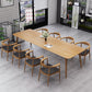 Solid Wood Contemporary Dining Table Rectangle Table with 4 Legs Natural 102.4"L x 39.4"W x 29.5"H Without Chairs Clearhalo ' dining_table' 'Dining Tables & Seating' 'Dining Tables' 'furn' 'furn_dining_table' 'Furniture' 'furniture_dining_table' 'Kitchen & Dining Furniture' 'kitchen&dining_furn' 'kitchen' 'kitchen_dining_table' 4391173