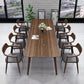 Solid Wood Contemporary Dining Table Rectangle Table with 4 Legs Clearhalo ' dining_table' 'Dining Tables & Seating' 'Dining Tables' 'furn' 'furn_dining_table' 'Furniture' 'furniture_dining_table' 'Kitchen & Dining Furniture' 'kitchen&dining_furn' 'kitchen' 'kitchen_dining_table' 4391181