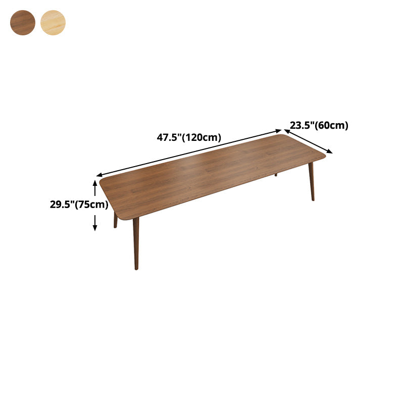 Solid Wood Contemporary Dining Table Rectangle Table with 4 Legs Clearhalo ' dining_table' 'Dining Tables & Seating' 'Dining Tables' 'furn' 'furn_dining_table' 'Furniture' 'furniture_dining_table' 'Kitchen & Dining Furniture' 'kitchen&dining_furn' 'kitchen' 'kitchen_dining_table' 4391185