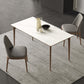 Medieval Modern Sintered Stone Table Rectangle Table with 4 Wooden Legs 55.1"L x 31.5"W x 29.5"H Without Chairs Clearhalo ' dining_table' 'Dining Tables & Seating' 'Dining Tables' 'furn' 'furn_dining_table' 'Furniture' 'furniture_dining_table' 'Kitchen & Dining Furniture' 'kitchen&dining_furn' 'kitchen' 'kitchen_dining_table' 4391210