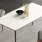 Medieval Modern Sintered Stone Table Rectangle Table with 4 Wooden Legs Clearhalo ' dining_table' 'Dining Tables & Seating' 'Dining Tables' 'furn' 'furn_dining_table' 'Furniture' 'furniture_dining_table' 'Kitchen & Dining Furniture' 'kitchen&dining_furn' 'kitchen' 'kitchen_dining_table' 4391212