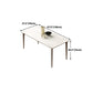 Medieval Modern Sintered Stone Table Rectangle Table with 4 Wooden Legs Clearhalo ' dining_table' 'Dining Tables & Seating' 'Dining Tables' 'furn' 'furn_dining_table' 'Furniture' 'furniture_dining_table' 'Kitchen & Dining Furniture' 'kitchen&dining_furn' 'kitchen' 'kitchen_dining_table' 4391218