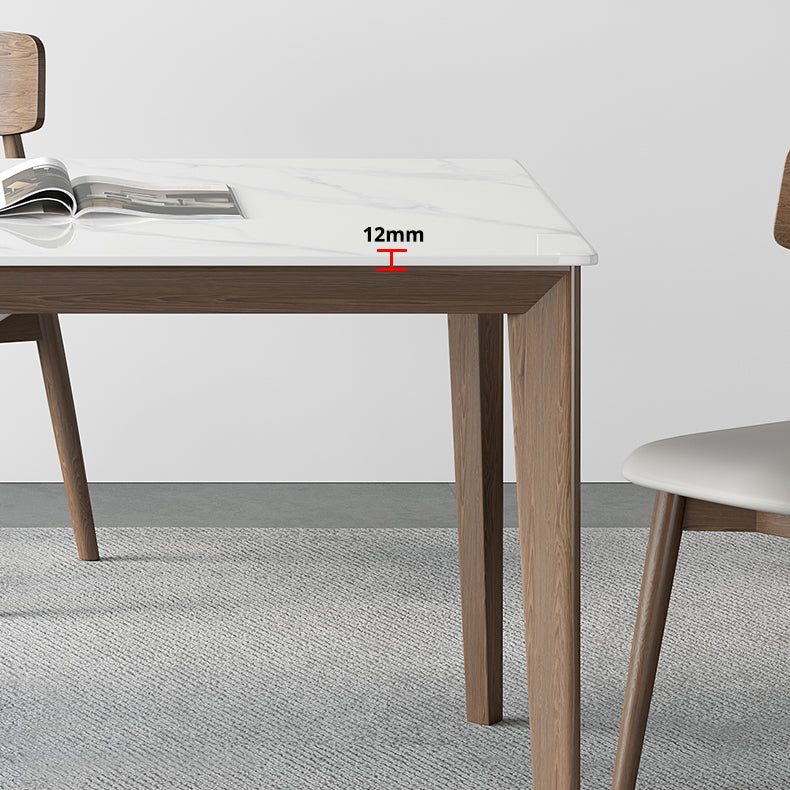 Rectangle Medieval Modern Dining Table Sintered Stone Table with 4 Wood Legs Clearhalo ' dining_table' 'Dining Tables & Seating' 'Dining Tables' 'furn' 'furn_dining_table' 'Furniture' 'furniture_dining_table' 'Kitchen & Dining Furniture' 'kitchen&dining_furn' 'kitchen' 'kitchen_dining_table' 4391241