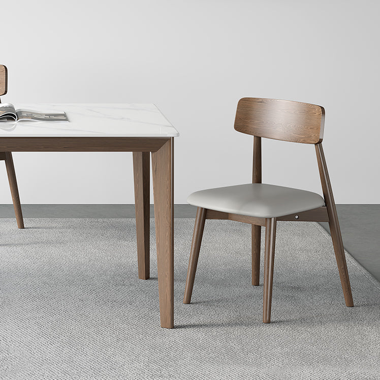 Rectangle Medieval Modern Dining Table Sintered Stone Table with 4 Wood Legs Clearhalo ' dining_table' 'Dining Tables & Seating' 'Dining Tables' 'furn' 'furn_dining_table' 'Furniture' 'furniture_dining_table' 'Kitchen & Dining Furniture' 'kitchen&dining_furn' 'kitchen' 'kitchen_dining_table' 4391242