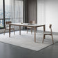 Rectangle Medieval Modern Dining Table Sintered Stone Table with 4 Wood Legs Clearhalo ' dining_table' 'Dining Tables & Seating' 'Dining Tables' 'furn' 'furn_dining_table' 'Furniture' 'furniture_dining_table' 'Kitchen & Dining Furniture' 'kitchen&dining_furn' 'kitchen' 'kitchen_dining_table' 4391245
