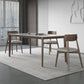 Rectangle Medieval Modern Dining Table Sintered Stone Table with 4 Wood Legs Clearhalo ' dining_table' 'Dining Tables & Seating' 'Dining Tables' 'furn' 'furn_dining_table' 'Furniture' 'furniture_dining_table' 'Kitchen & Dining Furniture' 'kitchen&dining_furn' 'kitchen' 'kitchen_dining_table' 4391246