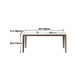 Rectangle Medieval Modern Dining Table Sintered Stone Table with 4 Wood Legs Clearhalo ' dining_table' 'Dining Tables & Seating' 'Dining Tables' 'furn' 'furn_dining_table' 'Furniture' 'furniture_dining_table' 'Kitchen & Dining Furniture' 'kitchen&dining_furn' 'kitchen' 'kitchen_dining_table' 4391249