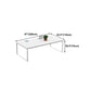 Solid Wood Contemporary Rectangular Dining Table White Indoor Table with Sled Base Clearhalo ' dining_table' 'Dining Tables & Seating' 'Dining Tables' 'furn' 'furn_dining_table' 'Furniture' 'furniture_dining_table' 'Kitchen & Dining Furniture' 'kitchen&dining_furn' 'kitchen' 'kitchen_dining_table' 4391273