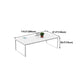 Solid Wood Contemporary Rectangular Dining Table White Indoor Table with Sled Base Clearhalo ' dining_table' 'Dining Tables & Seating' 'Dining Tables' 'furn' 'furn_dining_table' 'Furniture' 'furniture_dining_table' 'Kitchen & Dining Furniture' 'kitchen&dining_furn' 'kitchen' 'kitchen_dining_table' 4391275