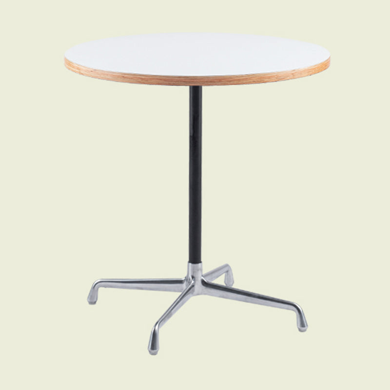 Industrial Style Dining Table Standard Height Dining Table with Pedestal Base for Home Round Wood Clearhalo ' dining_table' 'Dining Tables & Seating' 'Dining Tables' 'Furniture' 'furniture_dining_table' 'Kitchen & Dining Furniture' 'kitchen&dining_furn' 'kitchen' 'kitchen_dining_table' 4391280