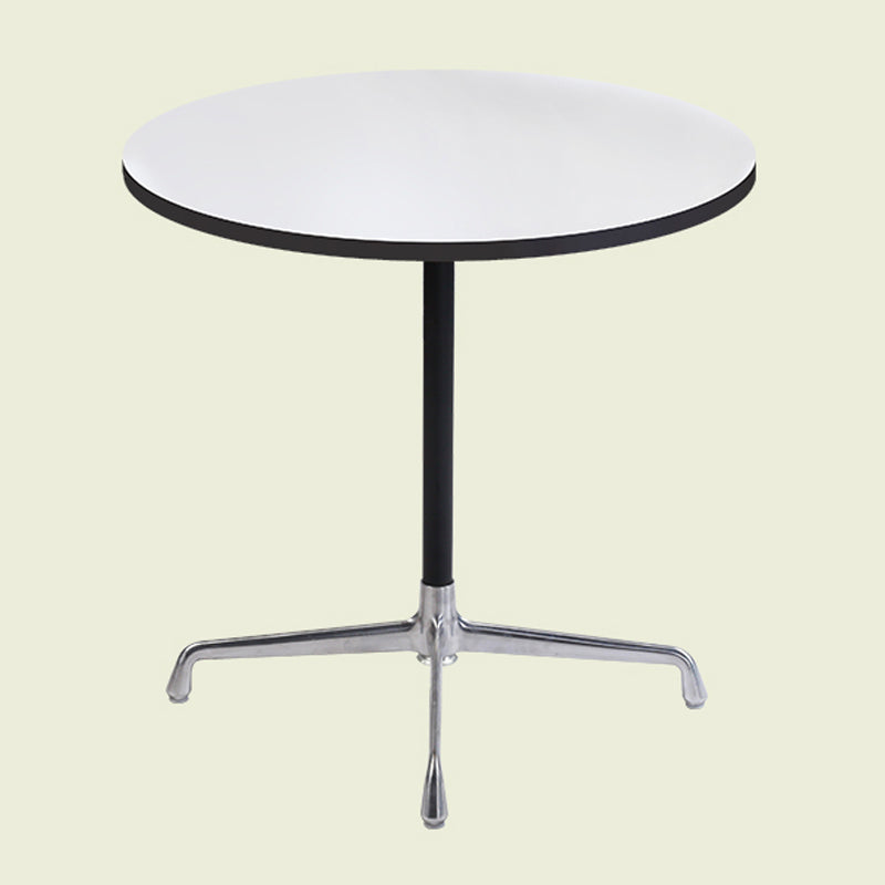 Industrial Style Dining Table Standard Height Dining Table with Pedestal Base for Home 31.5"L x 31.5"W x 29.5"H Round Manufactured Wood Clearhalo ' dining_table' 'Dining Tables & Seating' 'Dining Tables' 'Furniture' 'furniture_dining_table' 'Kitchen & Dining Furniture' 'kitchen&dining_furn' 'kitchen' 'kitchen_dining_table' 4391284