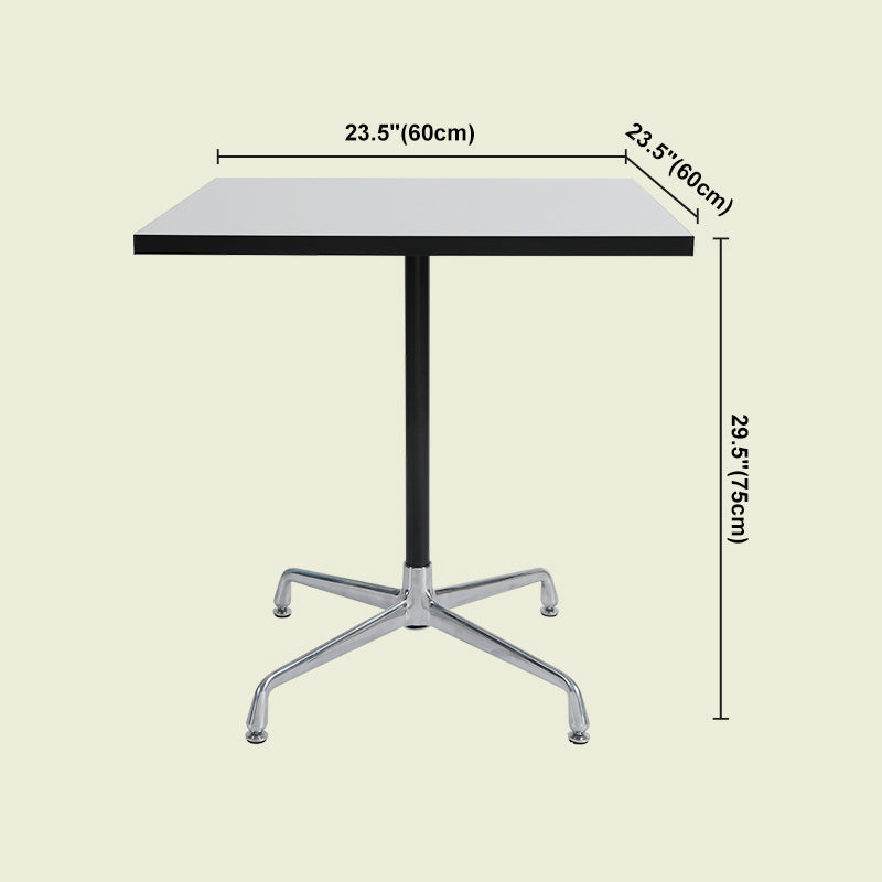 Industrial Style Dining Table Standard Height Dining Table with Pedestal Base for Home Clearhalo ' dining_table' 'Dining Tables & Seating' 'Dining Tables' 'Furniture' 'furniture_dining_table' 'Kitchen & Dining Furniture' 'kitchen&dining_furn' 'kitchen' 'kitchen_dining_table' 4391292
