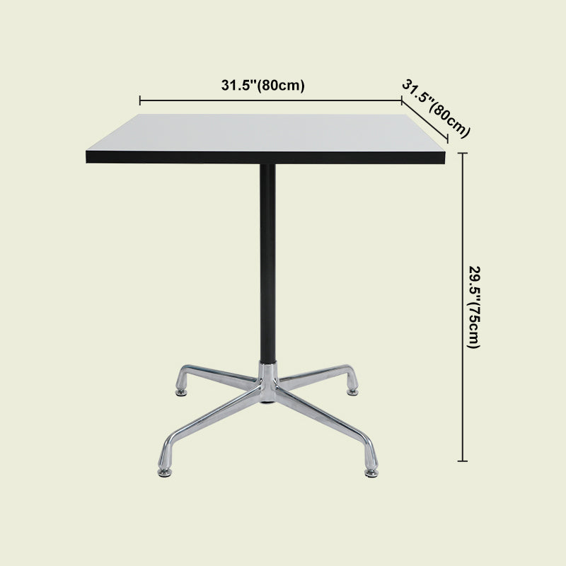 Industrial Style Dining Table Standard Height Dining Table with Pedestal Base for Home Clearhalo ' dining_table' 'Dining Tables & Seating' 'Dining Tables' 'Furniture' 'furniture_dining_table' 'Kitchen & Dining Furniture' 'kitchen&dining_furn' 'kitchen' 'kitchen_dining_table' 4391298