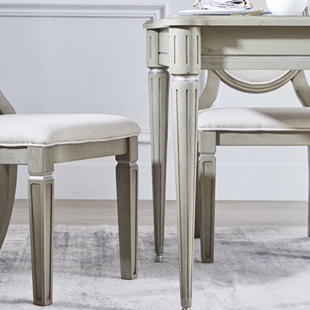 Traditional Luxury Dining Table Rectangle Solid Wood Dining Table with 4 Legs Clearhalo ' dining_table' 'Dining Tables & Seating' 'Dining Tables' 'furn' 'furn_dining_table' 'Furniture' 'furniture_dining_table' 'Kitchen & Dining Furniture' 'kitchen&dining_furn' 'kitchen' 'kitchen_dining_table' 4391309