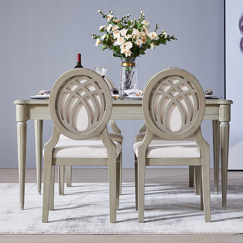 Traditional Luxury Dining Table Rectangle Solid Wood Dining Table with 4 Legs Clearhalo ' dining_table' 'Dining Tables & Seating' 'Dining Tables' 'furn' 'furn_dining_table' 'Furniture' 'furniture_dining_table' 'Kitchen & Dining Furniture' 'kitchen&dining_furn' 'kitchen' 'kitchen_dining_table' 4391310