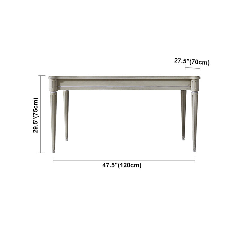 Traditional Luxury Dining Table Rectangle Solid Wood Dining Table with 4 Legs Clearhalo ' dining_table' 'Dining Tables & Seating' 'Dining Tables' 'furn' 'furn_dining_table' 'Furniture' 'furniture_dining_table' 'Kitchen & Dining Furniture' 'kitchen&dining_furn' 'kitchen' 'kitchen_dining_table' 4391311