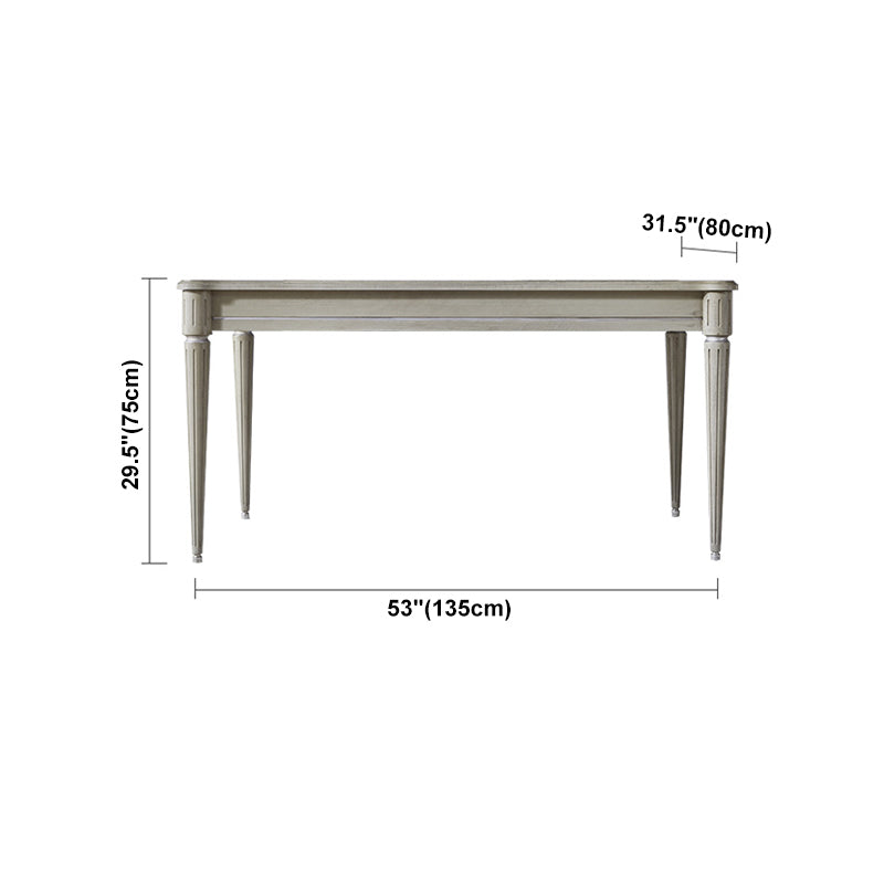 Traditional Luxury Dining Table Rectangle Solid Wood Dining Table with 4 Legs Clearhalo ' dining_table' 'Dining Tables & Seating' 'Dining Tables' 'furn' 'furn_dining_table' 'Furniture' 'furniture_dining_table' 'Kitchen & Dining Furniture' 'kitchen&dining_furn' 'kitchen' 'kitchen_dining_table' 4391312