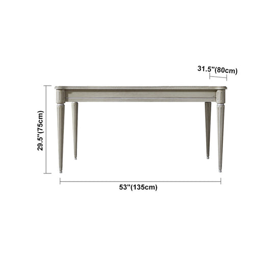 Traditional Luxury Dining Table Rectangle Solid Wood Dining Table with 4 Legs Clearhalo ' dining_table' 'Dining Tables & Seating' 'Dining Tables' 'furn' 'furn_dining_table' 'Furniture' 'furniture_dining_table' 'Kitchen & Dining Furniture' 'kitchen&dining_furn' 'kitchen' 'kitchen_dining_table' 4391312