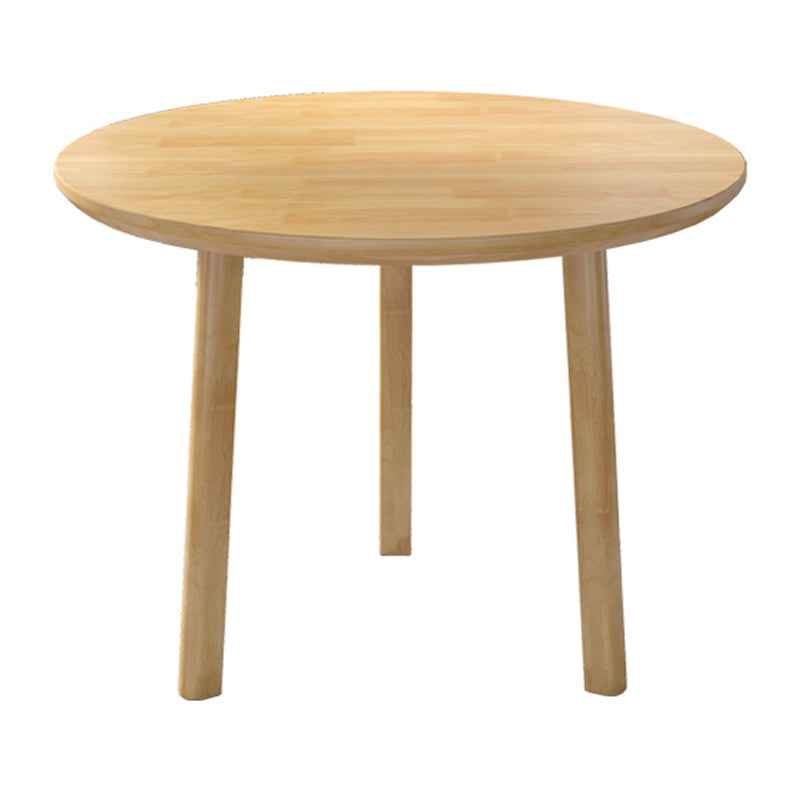 Modern Style Dining Table Round Rubberwood Dining Table for Home Use Natural Without Chairs Clearhalo ' dining_table' 'Dining Tables & Seating' 'Dining Tables' 'furn' 'furn_dining_table' 'Furniture' 'furniture_dining_table' 'Kitchen & Dining Furniture' 'kitchen&dining_furn' 'kitchen' 'kitchen_dining_table' 4391331