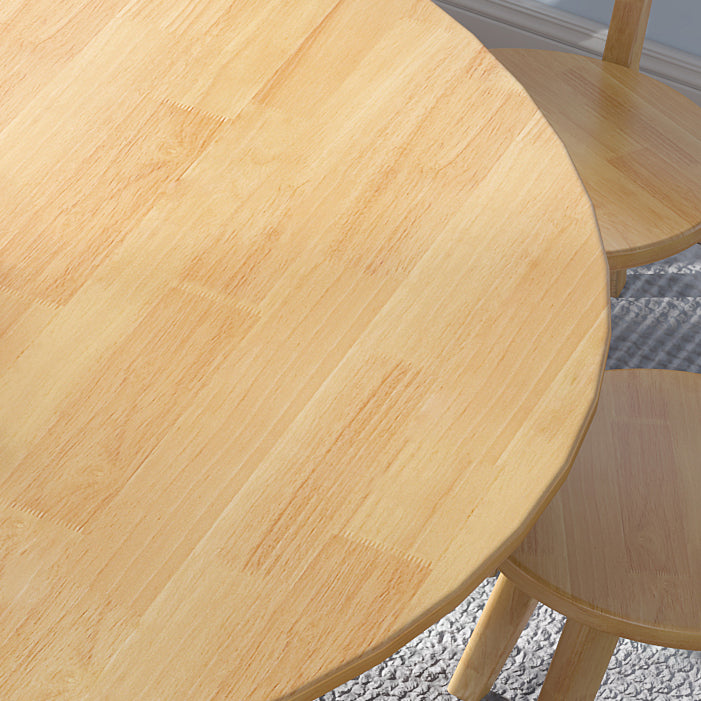 Modern Style Dining Table Round Rubberwood Dining Table for Home Use Clearhalo ' dining_table' 'Dining Tables & Seating' 'Dining Tables' 'furn' 'furn_dining_table' 'Furniture' 'furniture_dining_table' 'Kitchen & Dining Furniture' 'kitchen&dining_furn' 'kitchen' 'kitchen_dining_table' 4391333
