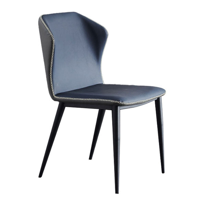 Minimalist Style Wingback Parsons Chair Leather Dining Chairs for Kitchen Clearhalo ' kitchen&dining_furn' 'Dining Chairs' 'Dining Tables & Seating' 'dining_chair' 'furn' 'furn_dining_chair' 'Furniture' 'furniture_dining_chair' 'Kitchen & Dining Furniture' 'kitchen' 4391369