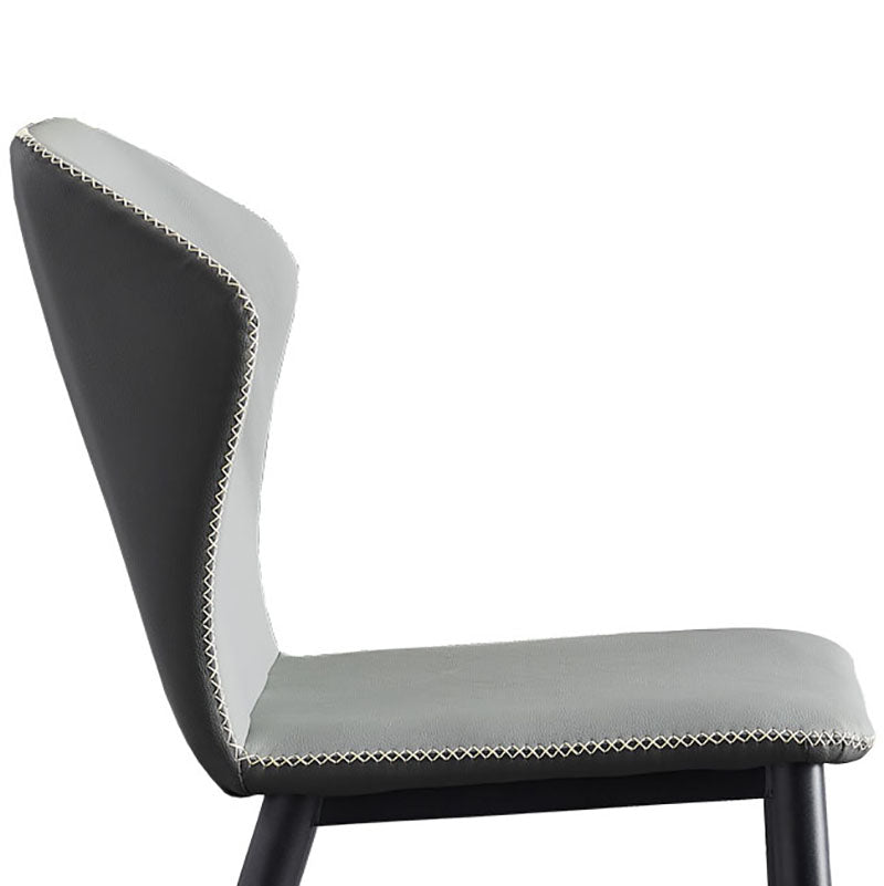 Minimalist Style Wingback Parsons Chair Leather Dining Chairs for Kitchen Clearhalo ' kitchen&dining_furn' 'Dining Chairs' 'Dining Tables & Seating' 'dining_chair' 'furn' 'furn_dining_chair' 'Furniture' 'furniture_dining_chair' 'Kitchen & Dining Furniture' 'kitchen' 4391371