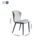 Minimalist Style Wingback Parsons Chair Leather Dining Chairs for Kitchen Clearhalo ' kitchen&dining_furn' 'Dining Chairs' 'Dining Tables & Seating' 'dining_chair' 'furn' 'furn_dining_chair' 'Furniture' 'furniture_dining_chair' 'Kitchen & Dining Furniture' 'kitchen' 4391374