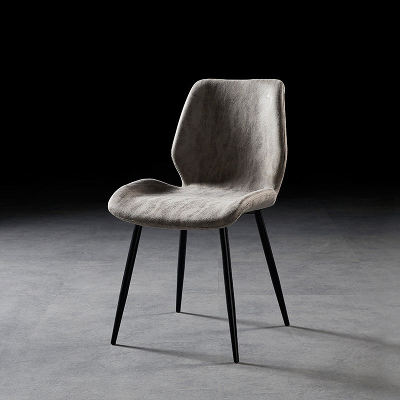 Modern Style Dining Chair Armless Side Chair with Metal Legs for Kitchen Grey 1 Piece Black Clearhalo ' kitchen&dining_furn' 'Dining Chairs' 'Dining Tables & Seating' 'dining_chair' 'furn' 'furn_dining_chair' 'Furniture' 'furniture_dining_chair' 'Kitchen & Dining Furniture' 'kitchen' 4391376