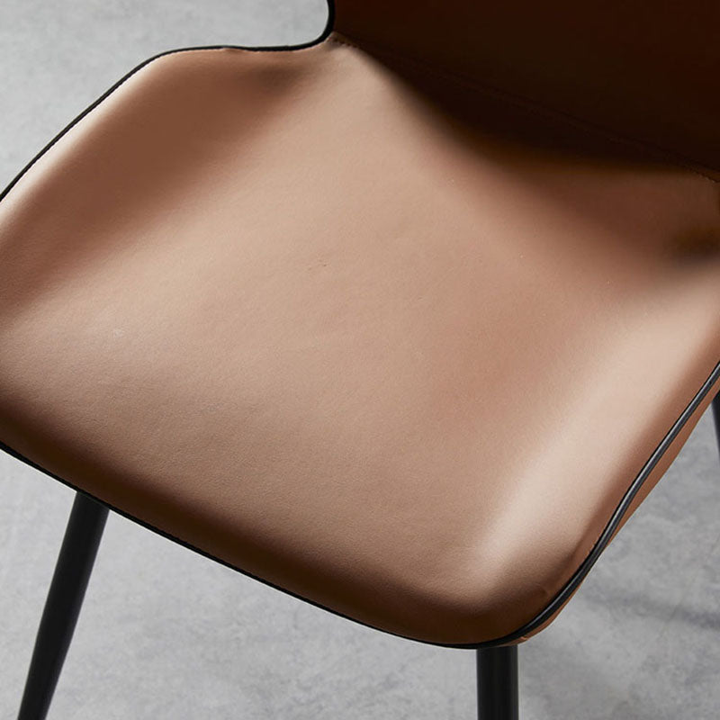 Modern Style Dining Chair Armless Side Chair with Metal Legs for Kitchen Clearhalo ' kitchen&dining_furn' 'Dining Chairs' 'Dining Tables & Seating' 'dining_chair' 'furn' 'furn_dining_chair' 'Furniture' 'furniture_dining_chair' 'Kitchen & Dining Furniture' 'kitchen' 4391385